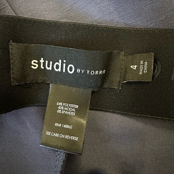 STUDIO by TORRID Pants Trouser Slate Blue Pull On Lagenlook NWT - Picture 9 of 14